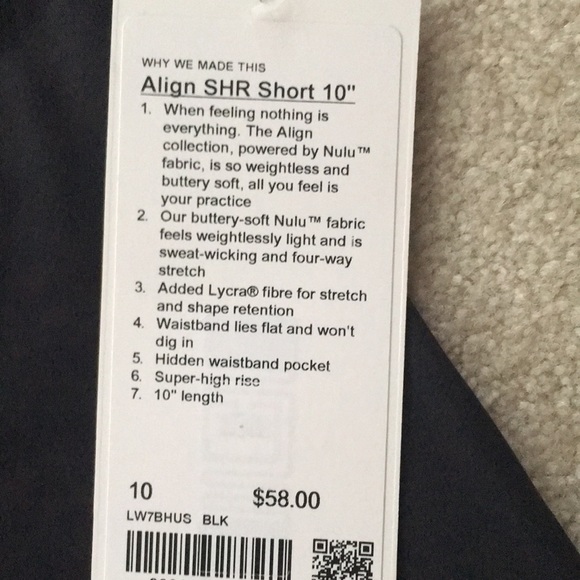 Align short, 10” - Picture 2 of 2